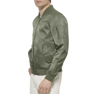 New Design Custom Color <b>Long</b> Sleeves Men Canvas <b>Winter</b> Solid Zipper Stand Collar Bomber <b>Jacket</b> High Quality for Casual Wear - Product Image 4
