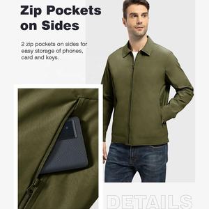 Chaqueta cortavientos ligera personalizada para hombre con marca personalizada tela impermeable transpirable para uso en exteriores - Product Image 3