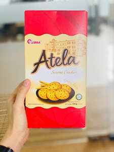 ขนมงาอบกรอบ 150 กรัม ATELA ขนมบิสกิตกลมกรอบหวาน ผู้ผลิต ODM เวียดนาม - Product Image 2
