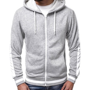 Winter Wholesale Men Custom <b>Fleece</b> Sweat Suits Zipper <b>Jacket</b> Sweatpants 20Pcs Custom Logo Men'S Hoodie Set Polyester/Cotton - Product Image 1