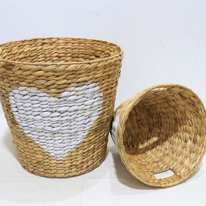 Cesta de Almacenamiento Multifuncional de Jacinto de Agua Tejido Ecológico en Forma de Círculo para Cuarto de Niños o Dormitorio - Product Image 5