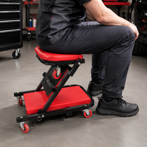 Kit d'outils complet pour la réparation de véhicules avec étui souple, tabouret convertible robuste, planche de travail, équipement de garage GAPGAR034 - Product Image 2