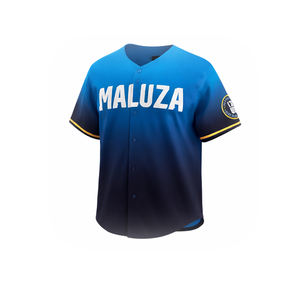Camiseta de Béisbol Sublimada Personalizada, Uniforme de Equipo MALUZA, Ropa Deportiva Transpirable de Poliéster, OEM ODM, Manga Corta, Protección UV - Product Image 2