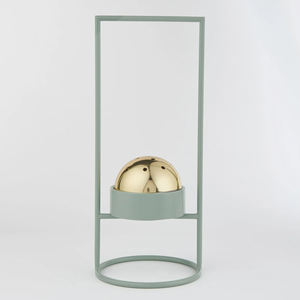 Quemador de Incienso Moderno con Marco Metálico y Tapa de Cúpula, Mabkhara - Product Image 2