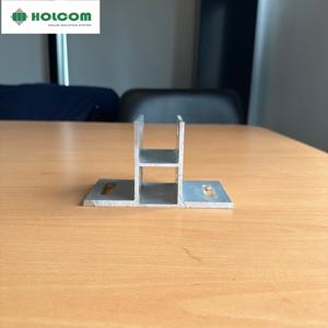 ระบบติดตั้งแผงโซลาร์เซลล์บนพื้นดินแบบรางอลูมิเนียมคุณภาพสูง พร้อมฝาครอบขาตั้ง  ผ่านกระบวนการชุบอโนไดซ์ ราคาโรงงาน สำหรับหลังคาเรียบ HOLCOM - Product Image 1