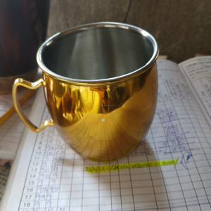 แก้วทองแดงทำจากทองแดงบริสุทธิ์สำหรับดื่มกาแฟและชาราคาขายส่งจากผู้เชี่ยวชาญอินเดีย - Product Image 5