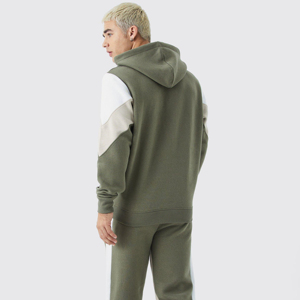 Sudadera con Capucha Oversize de Felpa de Algodón con Estampado Gráfico para Hombre, Bolsillo Canguro, Puños Acanalados, Estilo Urbano Casual y de Moda - Product Image 2