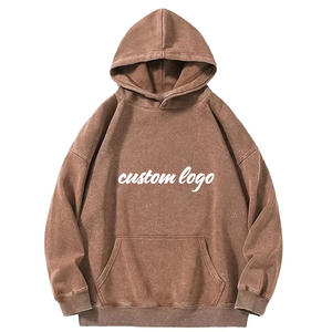 Sudadera con capucha unisex de algodón 100% de 370 g, personalizable con logo, de punto lavado para invierno, con hombros caídos y corte relajado. - Product Image 1