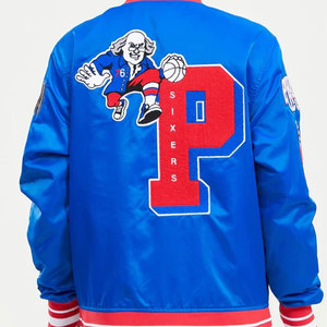Chaqueta Deportiva Ligera Personalizada para Hombre, Chaqueta Satinada Estilo Universitario con Cierre de Botones, Chaqueta Varsity Satinada para Hombre - Product Image 2