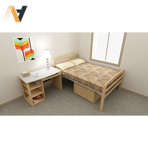 Juegos de dormitorio de madera dura duraderos y elegantes, muebles para el hogar de madera maciza que incluyen cama para dormitorio, sala de estar, uso hospitalario - Product Image 6