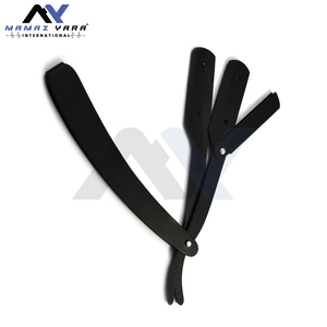 Navaja de Afeitar Profesional Plegable Recta para Barbería con Hojas Reemplazables, Herramienta de Afeitado de Grado Profesional para Hombres - Product Image 2
