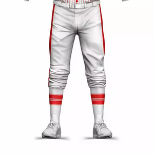 Ensemble d'uniformes de baseball personnalisables de haute qualité, courts, 100 % polyester, respirants, antibactériens, avec noms/logos d'équipe personnalisés, vente en gros - Product Image 3