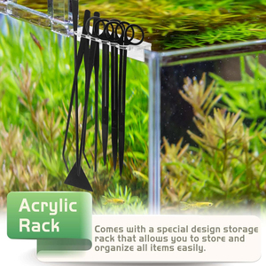 Juego Completo de Herramientas para Acuarios, Tijeras para Plantas Acuáticas de Acero Inoxidable, Pinzas Rectas y Curvas, Kit de Espátulas - Product Image 6