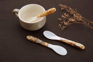 Cuillères à caviar et cuillères en nacre de haute qualité, finition miroir, ensemble de cuillères de service de luxe en nacre pour restaurant - Product Image 4
