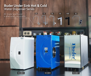 Dispensador de Agua Fría/Caliente Buder BD-3004NI de 4L, Acero Inoxidable, Bajo Fregadero, Control Táctil, Bloqueo Anti-Escaldaduras, Grifo Giratorio 360°, para Hotel - Product Image 4