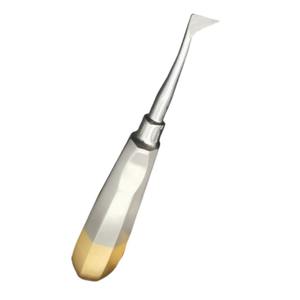 Elevador dental con mango dorado y plateado, elevador apical Cryer, fórceps quirúrgico para extracción de dientes y raíces - Product Image 6
