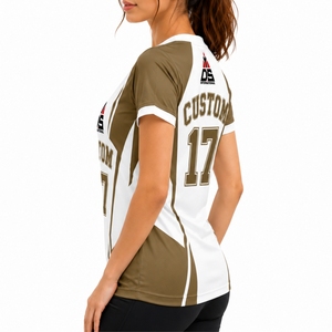 Camiseta Deportiva Personalizada para Mujer, Ropa de Equipo de Secado Rápido, Ajuste Atlético, Sublimación Personalizada, Calidad Premium - Product Image 3