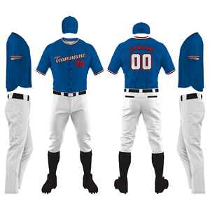 Fabricante de Ropa Deportiva Personalizada, Conjunto de Camiseta de Béisbol para Hombre, Pantalones de Béisbol, Manga Corta, Cuello en V, Poliéster que Absorbe la Humedad, Talla Adulto - Product Image 5