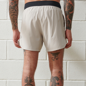 Custom Casual Man Shorts Summer <b>Elastic</b> Waist Quick Dry Breathable Lightweight Stretchy Gym Running 5 Inch - Product Image 3