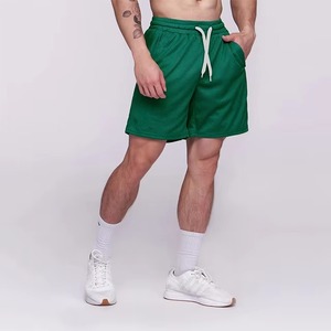 <b>Men</b> White Solid Polyester Swim <b>Trunks</b> Regular Fit Woven Drawstring Shorts Breathable Sport Style - Product Image 2
