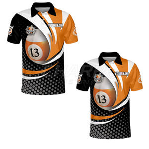 Chemise de billard personnalisée respirante grande taille avec tissu anti-humidité pour joueurs professionnels - Product Image 2