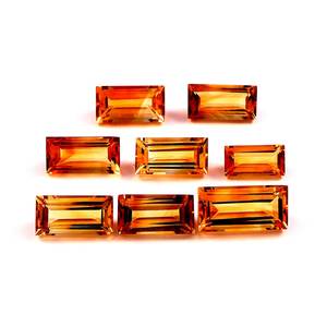 Lote al por mayor de citrino natural de 3x6mm, corte baguette facetado, calibrado, calidad AAA++, certificado por terceros, para fabricación de joyas. - Product Image 1