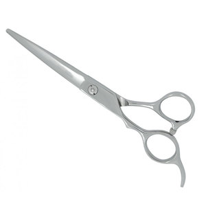 Ciseaux de coiffure professionnels pour gauchers, en acier inoxydable de qualité supérieure, avec lame de rasoir tranchante, manche moyen, pour la coiffure - Product Image 1
