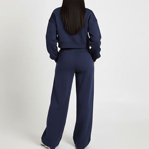 Conjunto Deportivo Personalizado con Estampado Digital Completo para Mujer, Chaqueta con Cremallera y Pantalones de Felpa Francesa de Algodón Oversize - Product Image 2