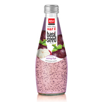 Dranken Van Vietnam Fabrikant In 290Ml Glazen Fles Aardbeiensmaak Met Chiazaadsapdrank