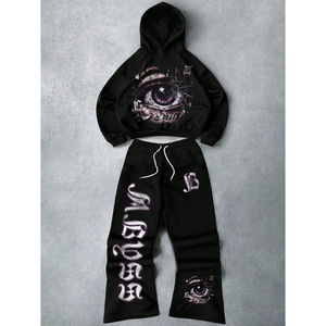 Nuevo Conjunto Deportivo Casual para Hombre, de Invierno, Ecológico, de Secado Rápido, Transpirable, con Estampado Digital y Efecto Desgastado por el Sol, Venta al Por Mayor - Product Image 2