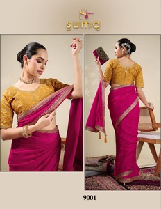 Indian Women's Silk Cotton Weaving Embroidered Modern Luxury <b>Saree</b> Special Occasion Multi Color Ethnic India Pakistan - Product Image 5