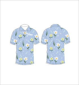 เสื้อโปโลพิมพ์ลายดอกไม้แบบกำหนดเอง แขนสั้น สวมใส่สบาย เหมาะสำหรับกอล์ฟ เทนนิส ชุดทีมฤดูร้อน - Product Image 6