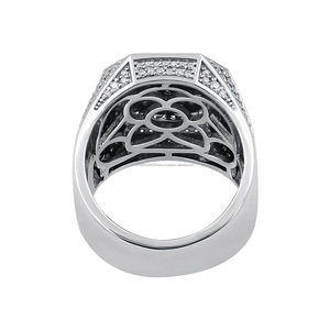 <b>Iced</b> Out Octagon Cluster <b>Ring</b> 925 Sterling Silver Hip Hop Jewelry Rhodium Plated Wedding Engagement Fine Jewelry Hip Hop Jewelry - Product Image 4