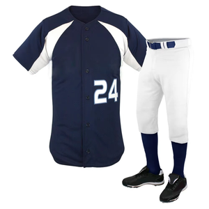 Anti-wrinkle Quick Dry Anti-pilling Men Baseball <b>Uniform</b> Reasonable Price <b>Custom</b> Logo Martial Multi style Men Baseball <b>Uniform</b> - Product Image 1