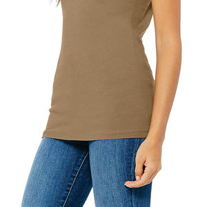 Camiseta de Mujer de Manga Corta para Gimnasio y Fitness, Lisa, Nueva Llegada, Cómoda, Talla Grande, Verano, con Logotipo Personalizado OEM - Product Image 5
