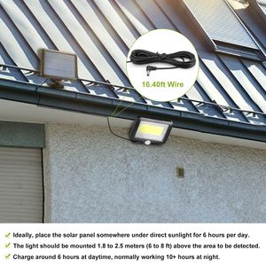 Lampada Solare da Esterno con 100 LED, Sensore di Movimento, Impermeabile IP65, Illuminazione dal Tramonto all'Alba - Product Image 6