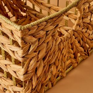 ตะกร้าเก็บของสานมือจากผักตบชวา ตะกร้าเก็บของทำมือ ขายส่ง เป็นมิตรกับสิ่งแวดล้อม ผลิตในเวียดนาม - Product Image 3