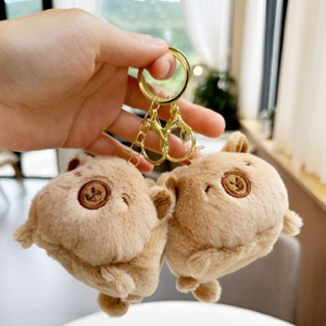 Magazzino stella G brutto capibara portachiavi in peluche Mini scatola di immagazzinaggio per monete e portamonete - Product Image 1