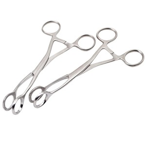คีมคีบลิ้นทางทันตกรรม Ametrine Surgical AS-786 ขนาด 18 ซม. คีมคีบฟองน้ำ ปากคีบตรง/โค้ง ฟันหยัก สแตนเลสสตีล คีมสำหรับทันตแพทย์ - Product Image 1