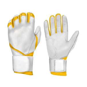 Gants de frappeur de baseball en cuir avec logo personnalisé |   Tissu respirant extensible dans les 4 sens |   Protection sportive |   Vente en gros d'usine OEM - Product Image 5