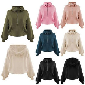 Sweat-shirts à capuche zippés pour femmes, coupe oversize, style décontracté, à manches longues, vente en gros - Product Image 6