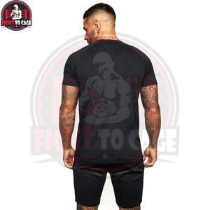 Ensemble de chemises d'été à manches courtes en tricot uni noir de haute qualité, design unique et doux, best-seller - Product Image 2