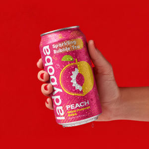 Thé aux fruits pétillant aromatisé Popping Boba prêt à boire en canette de 310 ml - Product Image 6