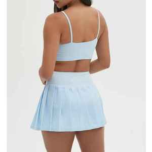 Uniforme de Tenis para Torneo, Falda Deportiva con Pantalones Cortos Integrados, Sensación Suave y Flexible, para Entrenamiento y Rendimiento en la Cancha - Product Image 2