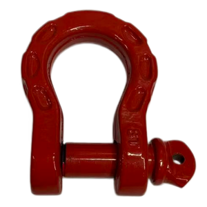 Manilles de remorque forgées rouges robustes avec connecteur à boulon en U, attache de remorquage peinte - Product Image 2