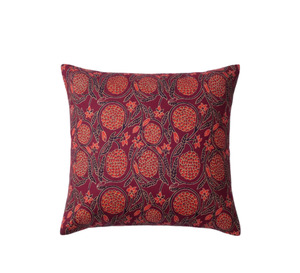 Funda de Almohada Hecha a Mano en India con Nuevo Diseño Floral en Color Verde, Funda de Cojín de Algodón con Estampado a Mano para Sofá, Cama o Decoración - Product Image 2