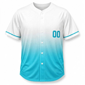 เสื้อเบสบอลปักลายตามสั่งขายส่ง ระบายอากาศได้ดี สำหรับทุกเพศ สไตล์วินเทจ ตกแต่งด้วยผ้าทวิลล์ ติดกระดุม ผ้าตาข่าย ชุดกีฬาแบบ OEM - Product Image 1