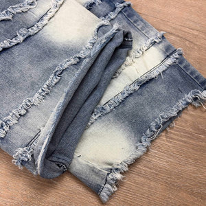 Shorts Bermuda en jean déchiré pour homme, taille mi-haute, fermeture boutonnée, coton délavé, style décontracté - Product Image 6