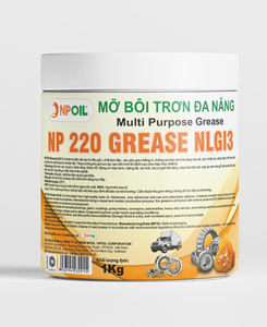 Grasa de Alta Temperatura NPOIL 220, 0.5Kg, 1Kg, 4Kg, en Cubeta, Grasa Lubricante de Alto Rendimiento para Maquinaria Industrial, Hecho en Vietnam - Product Image 1