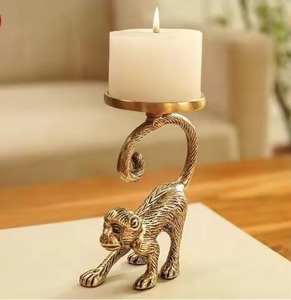 Portavelas Navideño de Metal Premium, Decorativo para las Fiestas, para Sala de Estar, Chimenea, Estante y Mesa - Product Image 1